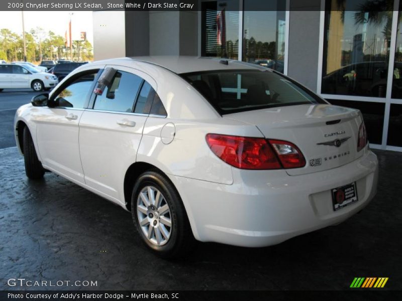 Stone White / Dark Slate Gray 2009 Chrysler Sebring LX Sedan