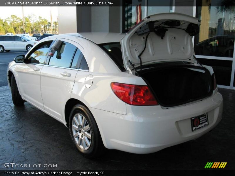 Stone White / Dark Slate Gray 2009 Chrysler Sebring LX Sedan