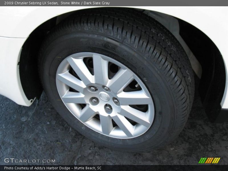 Stone White / Dark Slate Gray 2009 Chrysler Sebring LX Sedan