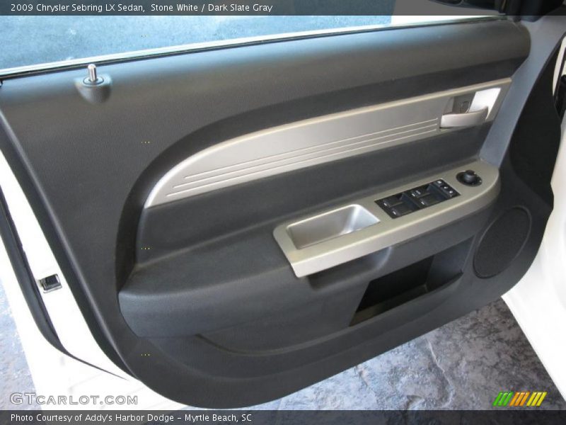 Stone White / Dark Slate Gray 2009 Chrysler Sebring LX Sedan