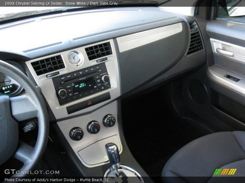 Stone White / Dark Slate Gray 2009 Chrysler Sebring LX Sedan