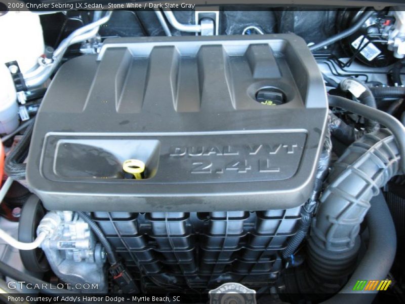 Stone White / Dark Slate Gray 2009 Chrysler Sebring LX Sedan