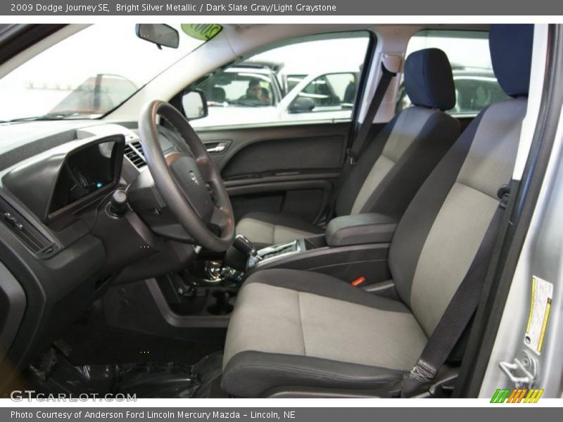 Bright Silver Metallic / Dark Slate Gray/Light Graystone 2009 Dodge Journey SE