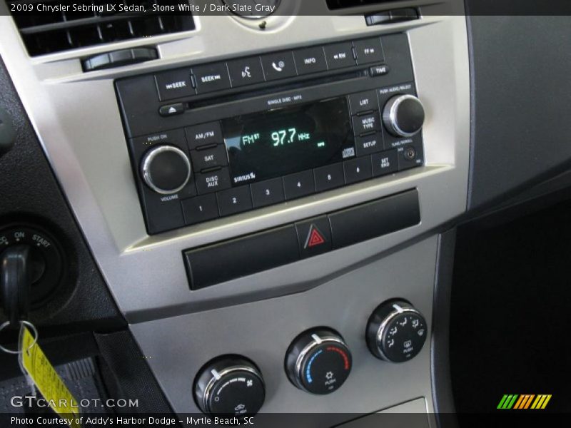 Stone White / Dark Slate Gray 2009 Chrysler Sebring LX Sedan