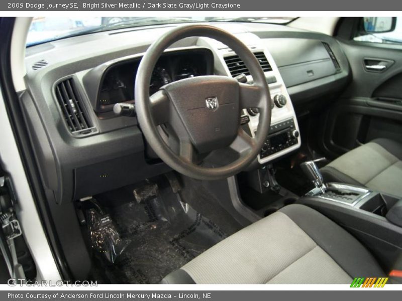 Bright Silver Metallic / Dark Slate Gray/Light Graystone 2009 Dodge Journey SE