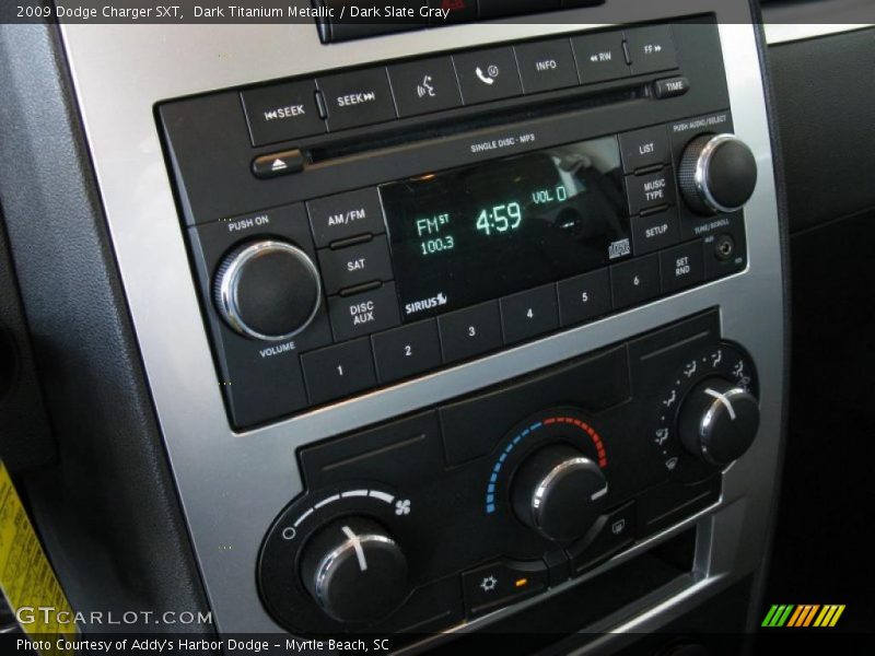 Dark Titanium Metallic / Dark Slate Gray 2009 Dodge Charger SXT