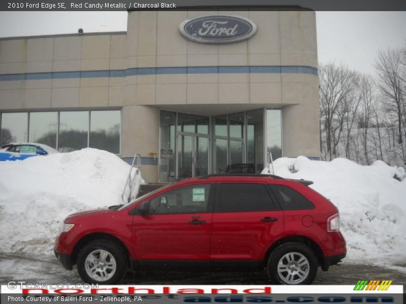 Red Candy Metallic / Charcoal Black 2010 Ford Edge SE
