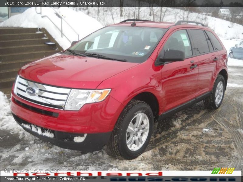 Red Candy Metallic / Charcoal Black 2010 Ford Edge SE