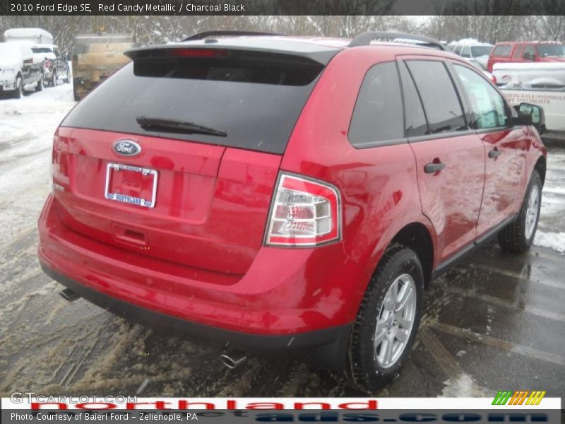 Red Candy Metallic / Charcoal Black 2010 Ford Edge SE