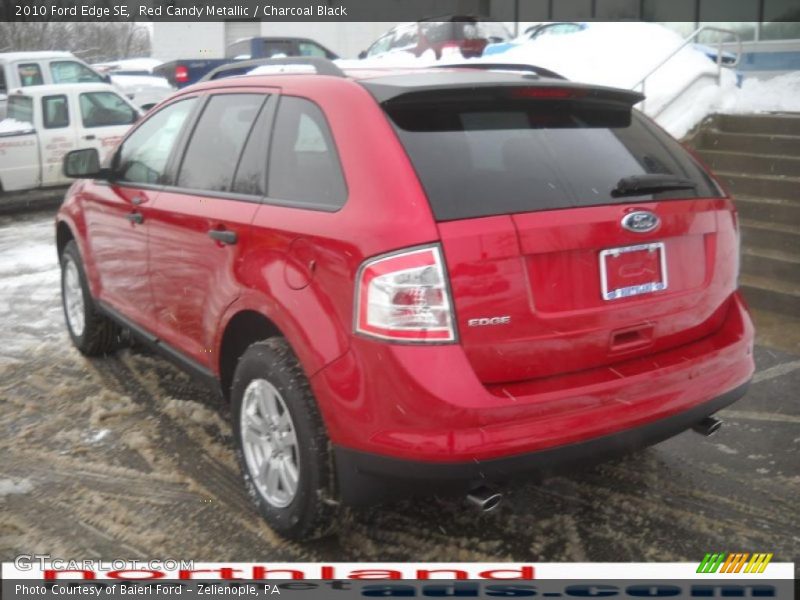 Red Candy Metallic / Charcoal Black 2010 Ford Edge SE