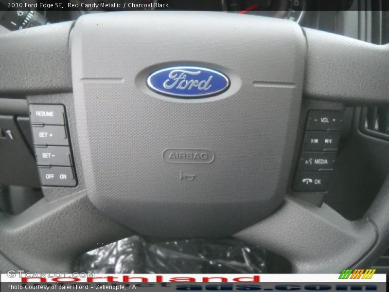 Red Candy Metallic / Charcoal Black 2010 Ford Edge SE