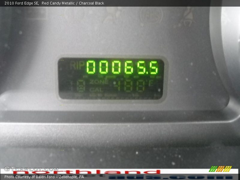 Red Candy Metallic / Charcoal Black 2010 Ford Edge SE