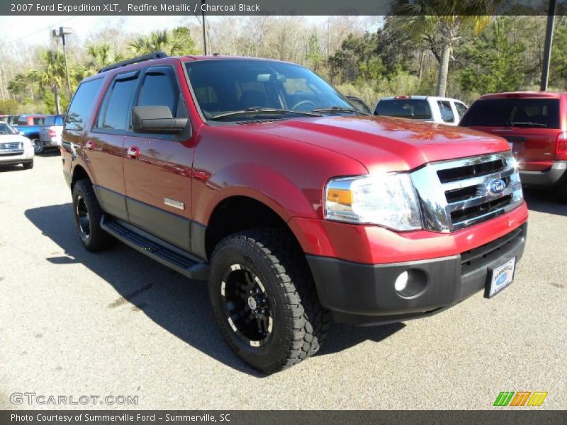 Redfire Metallic / Charcoal Black 2007 Ford Expedition XLT