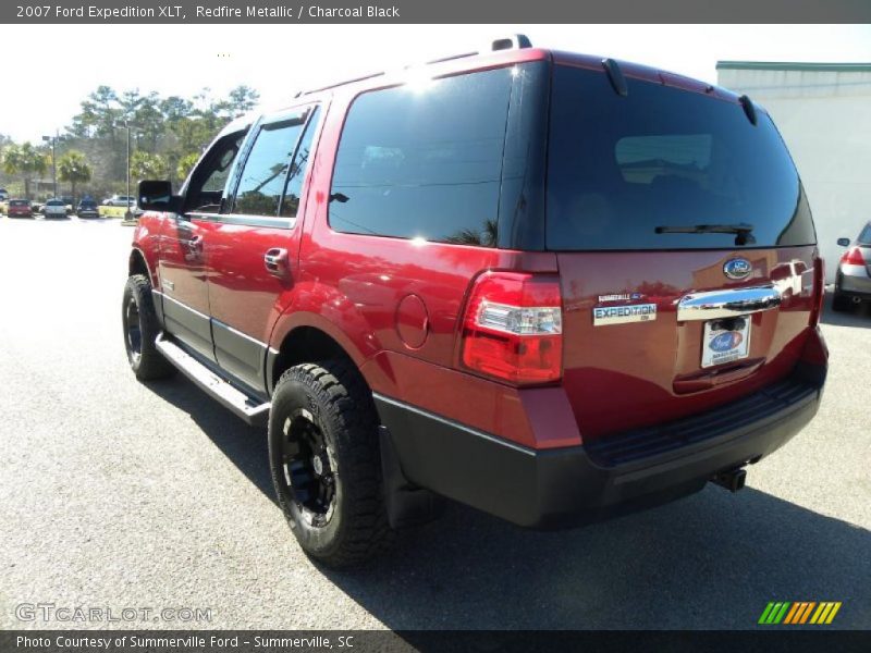Redfire Metallic / Charcoal Black 2007 Ford Expedition XLT