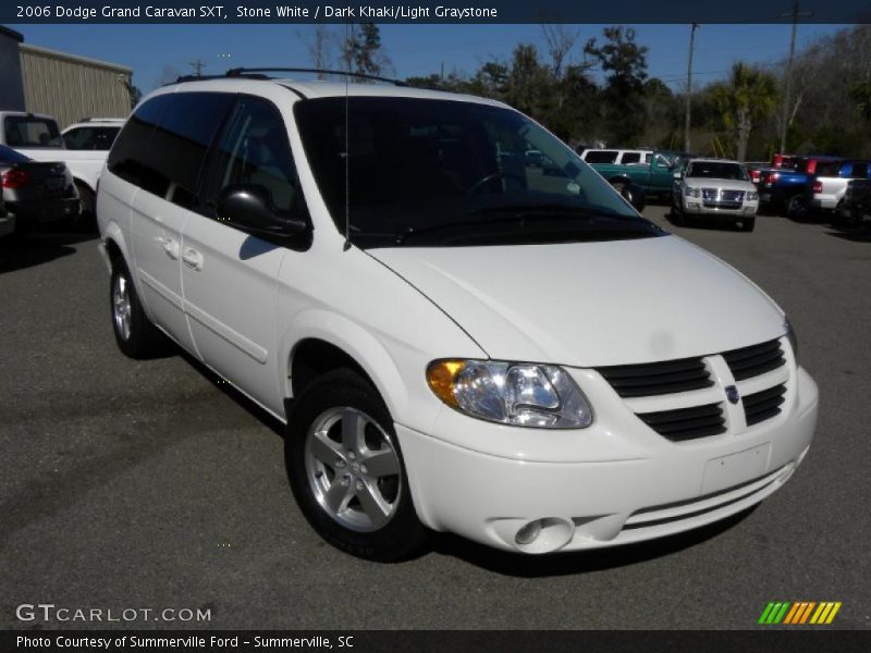 Stone White / Dark Khaki/Light Graystone 2006 Dodge Grand Caravan SXT