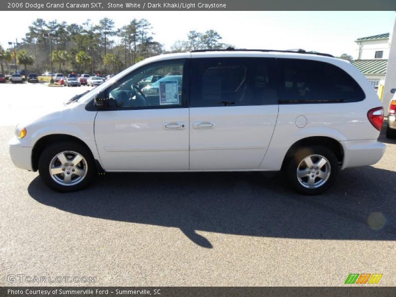 Stone White / Dark Khaki/Light Graystone 2006 Dodge Grand Caravan SXT