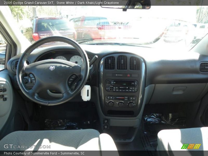 Stone White / Dark Khaki/Light Graystone 2006 Dodge Grand Caravan SXT