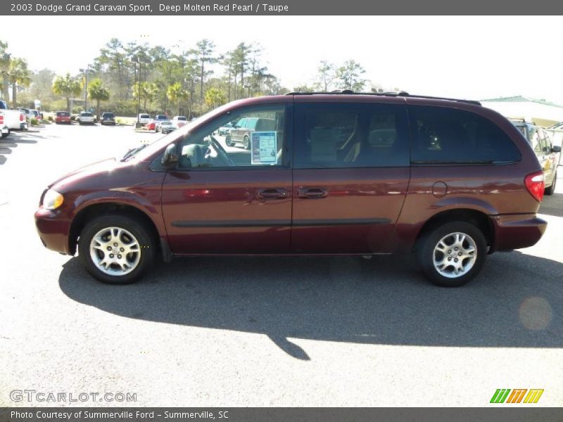 Deep Molten Red Pearl / Taupe 2003 Dodge Grand Caravan Sport