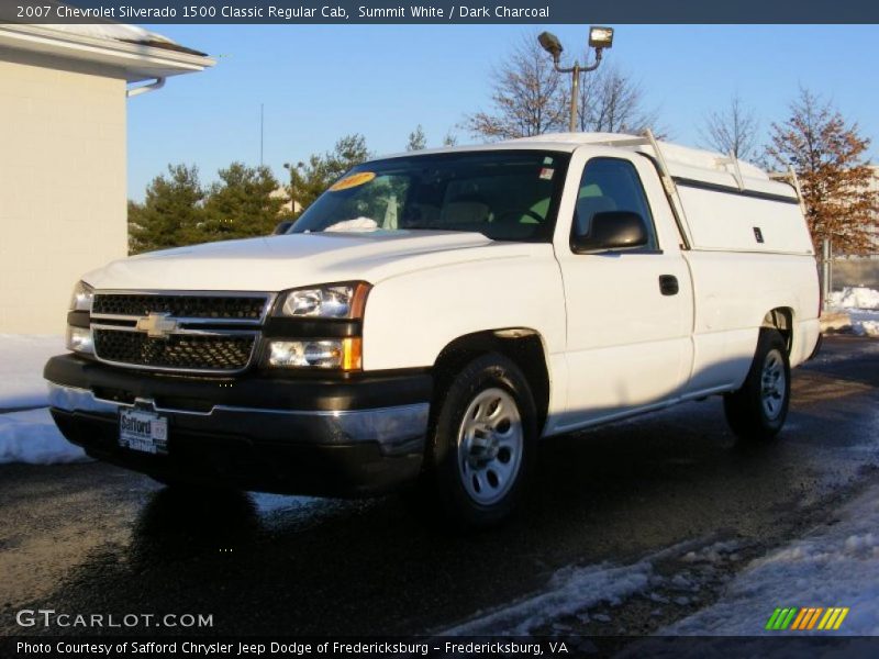Summit White / Dark Charcoal 2007 Chevrolet Silverado 1500 Classic Regular Cab