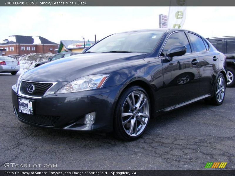 Smoky Granite Mica / Black 2008 Lexus IS 350