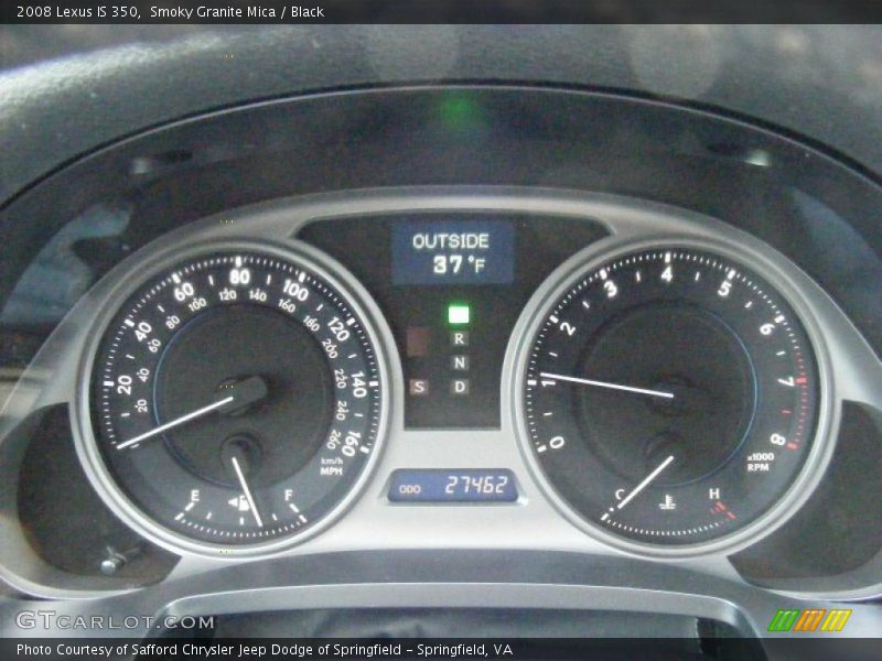 Smoky Granite Mica / Black 2008 Lexus IS 350