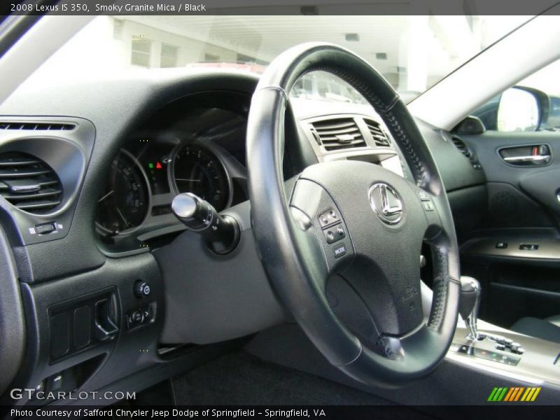 Smoky Granite Mica / Black 2008 Lexus IS 350
