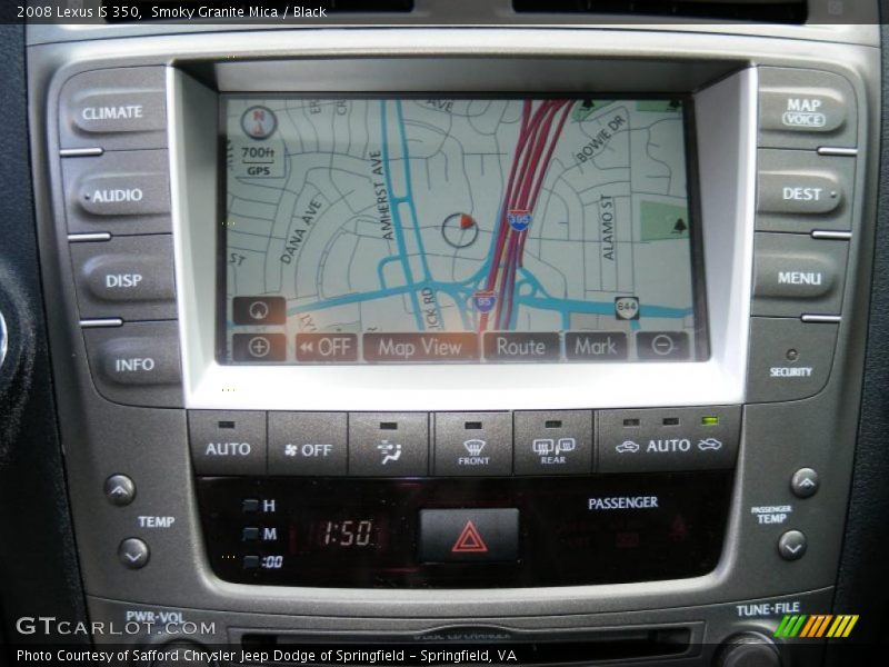 Smoky Granite Mica / Black 2008 Lexus IS 350