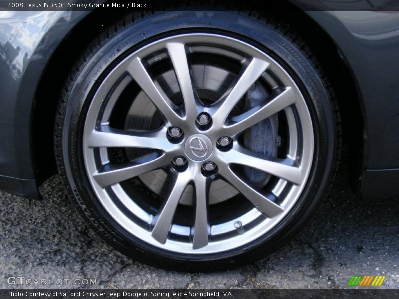 Smoky Granite Mica / Black 2008 Lexus IS 350