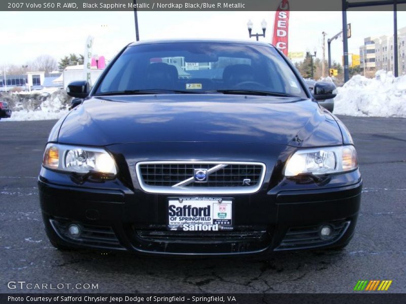 Black Sapphire Metallic / Nordkap Black/Blue R Metallic 2007 Volvo S60 R AWD