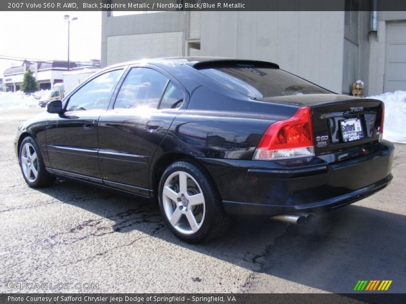 Black Sapphire Metallic / Nordkap Black/Blue R Metallic 2007 Volvo S60 R AWD