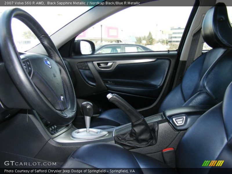  2007 S60 R AWD Nordkap Black/Blue R Metallic Interior