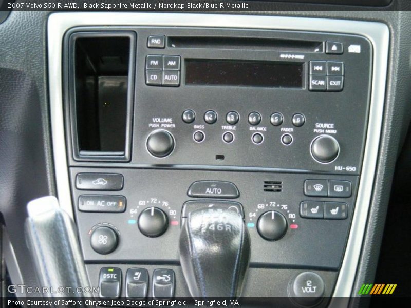 Controls of 2007 S60 R AWD