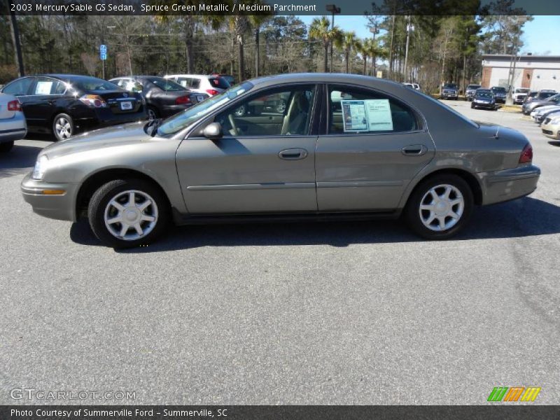 Spruce Green Metallic / Medium Parchment 2003 Mercury Sable GS Sedan