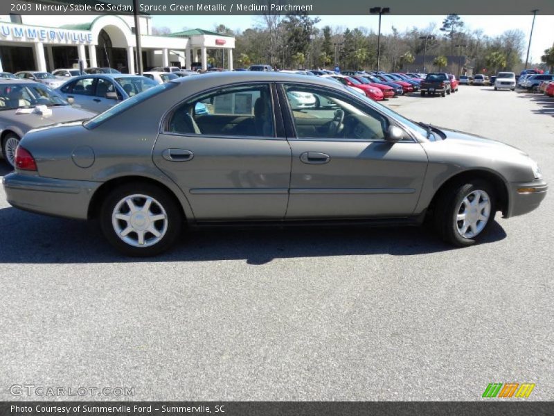 Spruce Green Metallic / Medium Parchment 2003 Mercury Sable GS Sedan