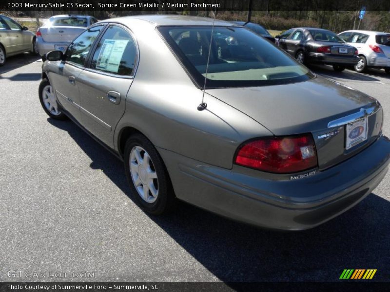 Spruce Green Metallic / Medium Parchment 2003 Mercury Sable GS Sedan