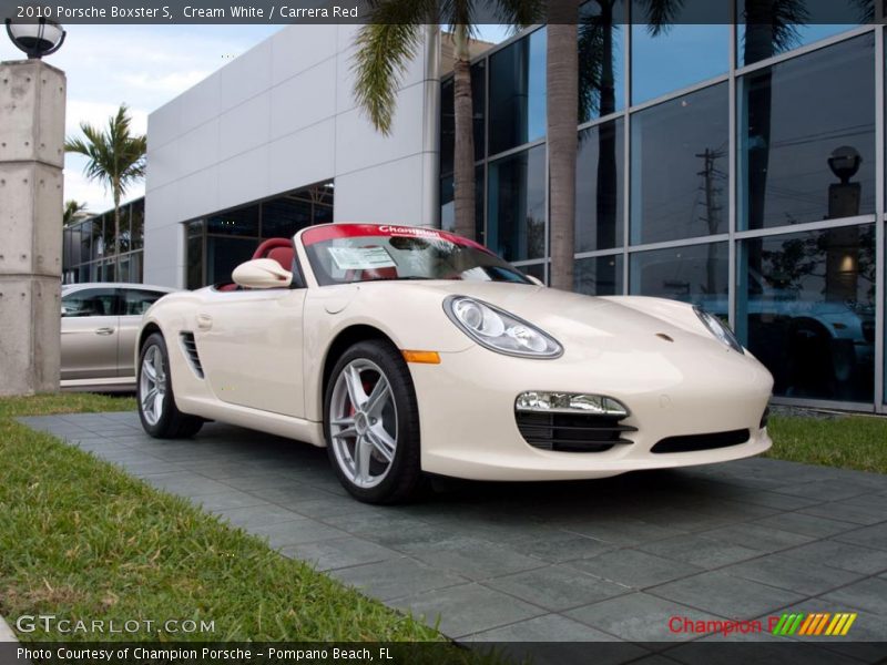 Cream White / Carrera Red 2010 Porsche Boxster S
