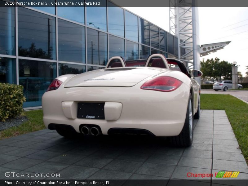 Cream White / Carrera Red 2010 Porsche Boxster S