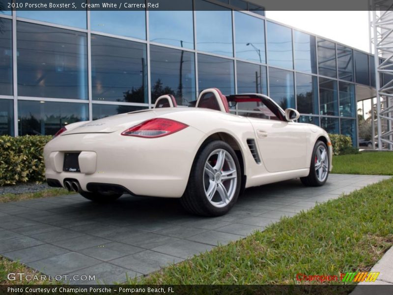 Cream White / Carrera Red 2010 Porsche Boxster S