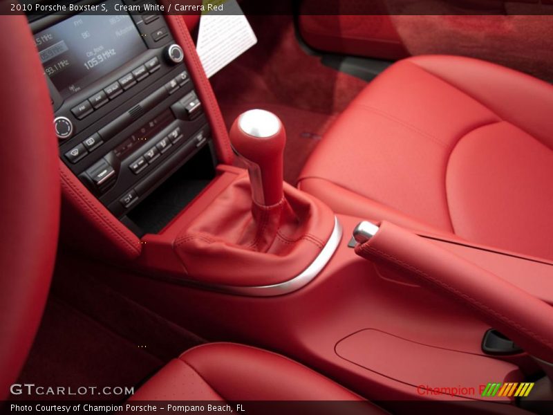 Cream White / Carrera Red 2010 Porsche Boxster S