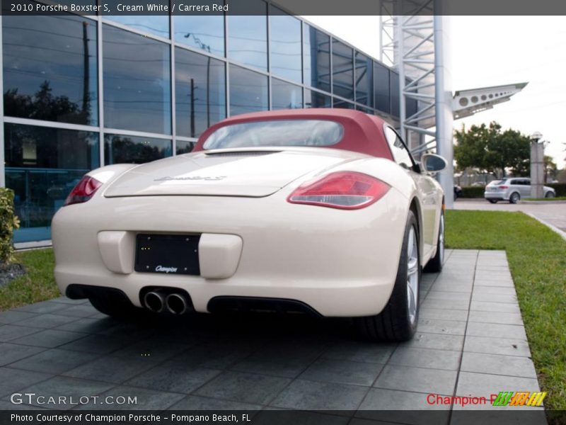 Cream White / Carrera Red 2010 Porsche Boxster S