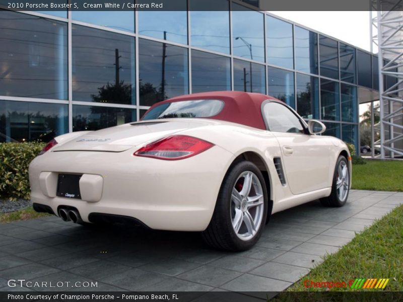 Cream White / Carrera Red 2010 Porsche Boxster S
