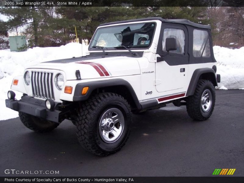 Stone White / Agate 2000 Jeep Wrangler SE 4x4