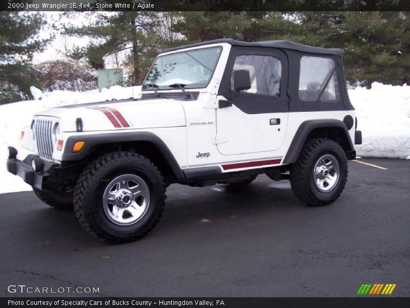 Stone White / Agate 2000 Jeep Wrangler SE 4x4