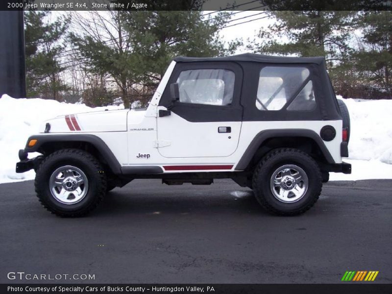 Stone White / Agate 2000 Jeep Wrangler SE 4x4