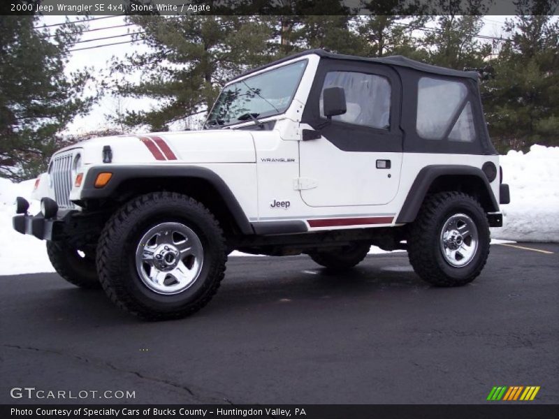 Stone White / Agate 2000 Jeep Wrangler SE 4x4