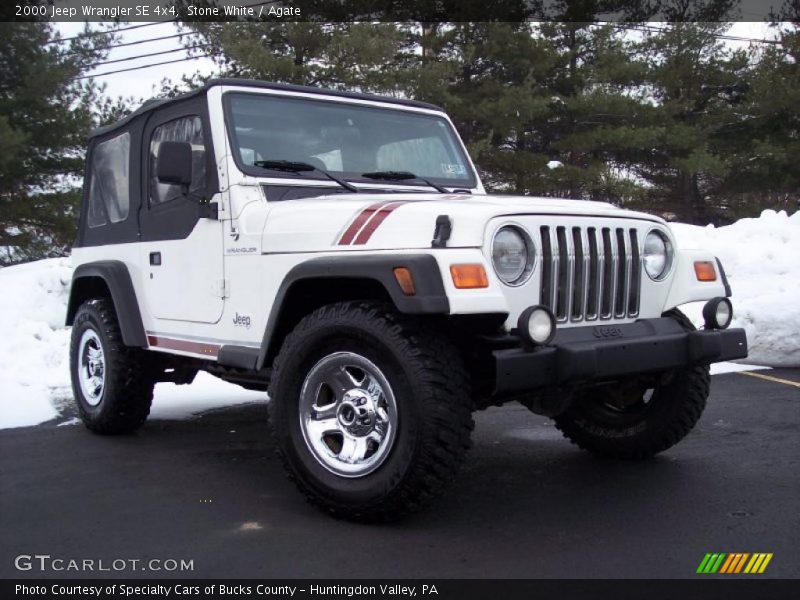 Stone White / Agate 2000 Jeep Wrangler SE 4x4
