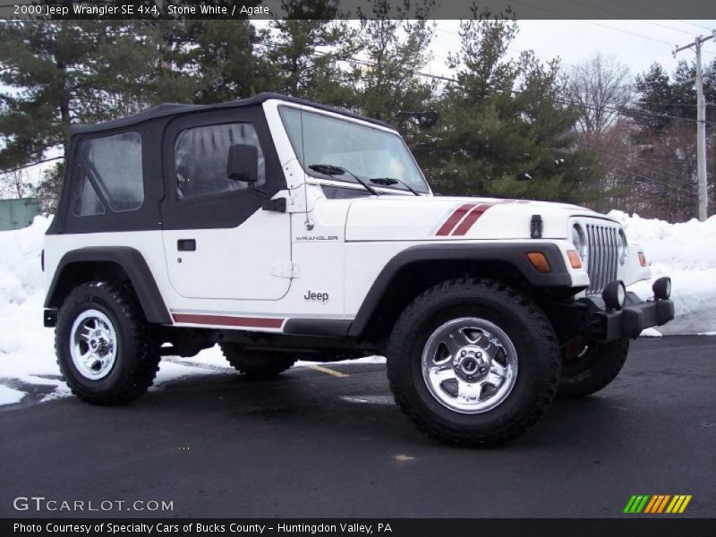 Stone White / Agate 2000 Jeep Wrangler SE 4x4