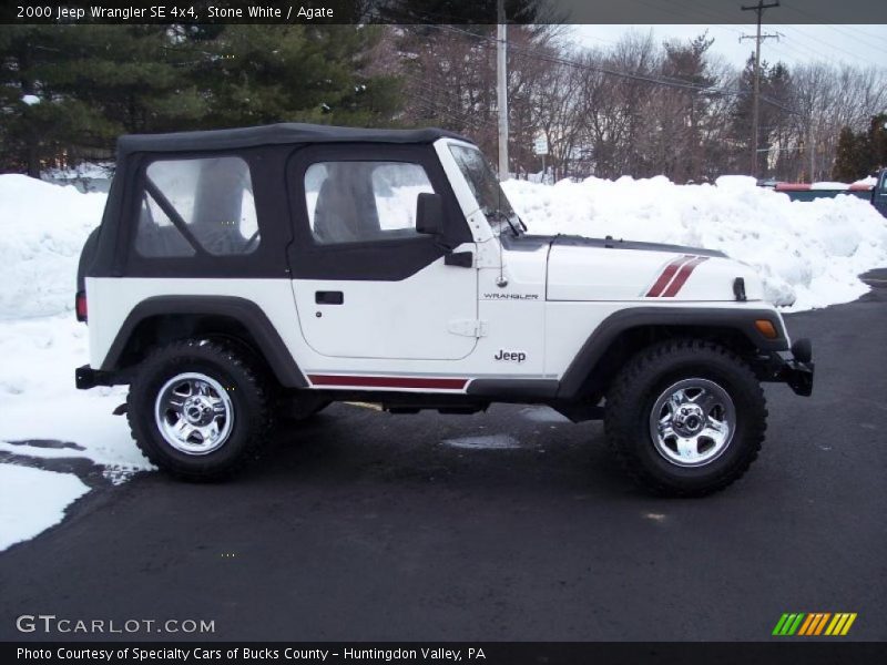 Stone White / Agate 2000 Jeep Wrangler SE 4x4