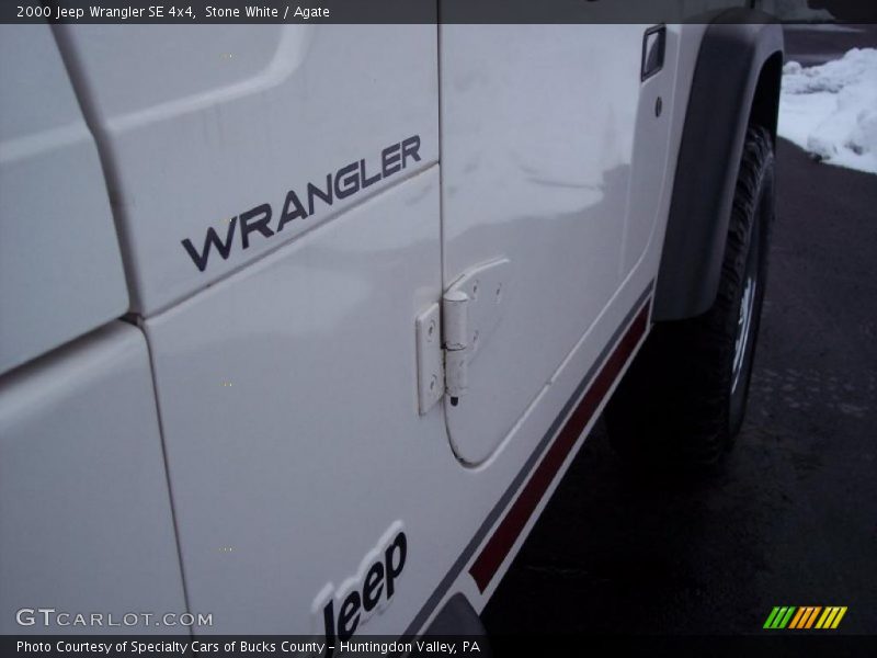 Stone White / Agate 2000 Jeep Wrangler SE 4x4