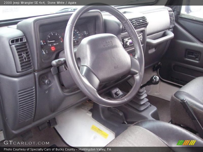 Stone White / Agate 2000 Jeep Wrangler SE 4x4